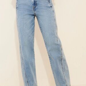 Anthropologie NWT Habitual High-Rise Side Panel Jeans, Color: Blue, Size: 28